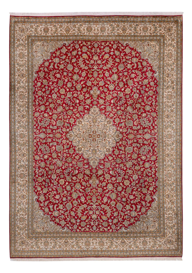 Seda da Caxemira Tapete 339x244cm - Tapete Oriental