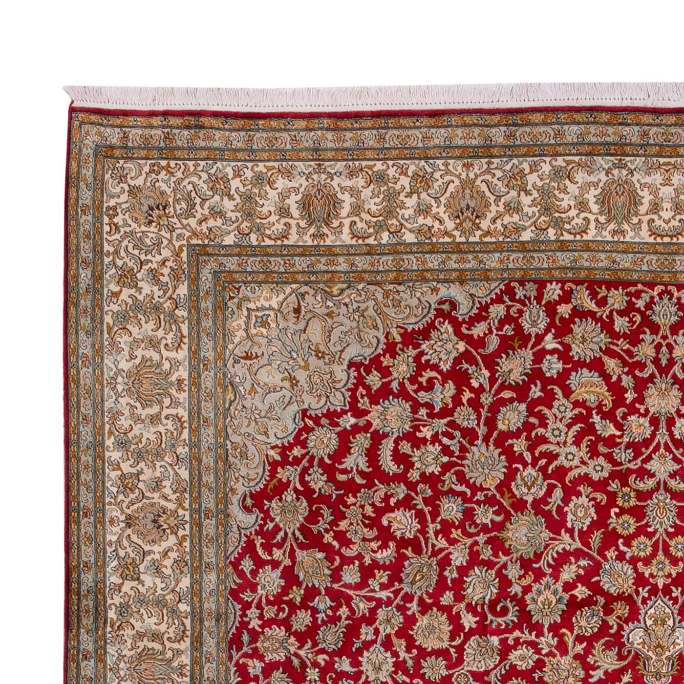 Seda da Caxemira Tapete 339x244cm - Tapete Oriental