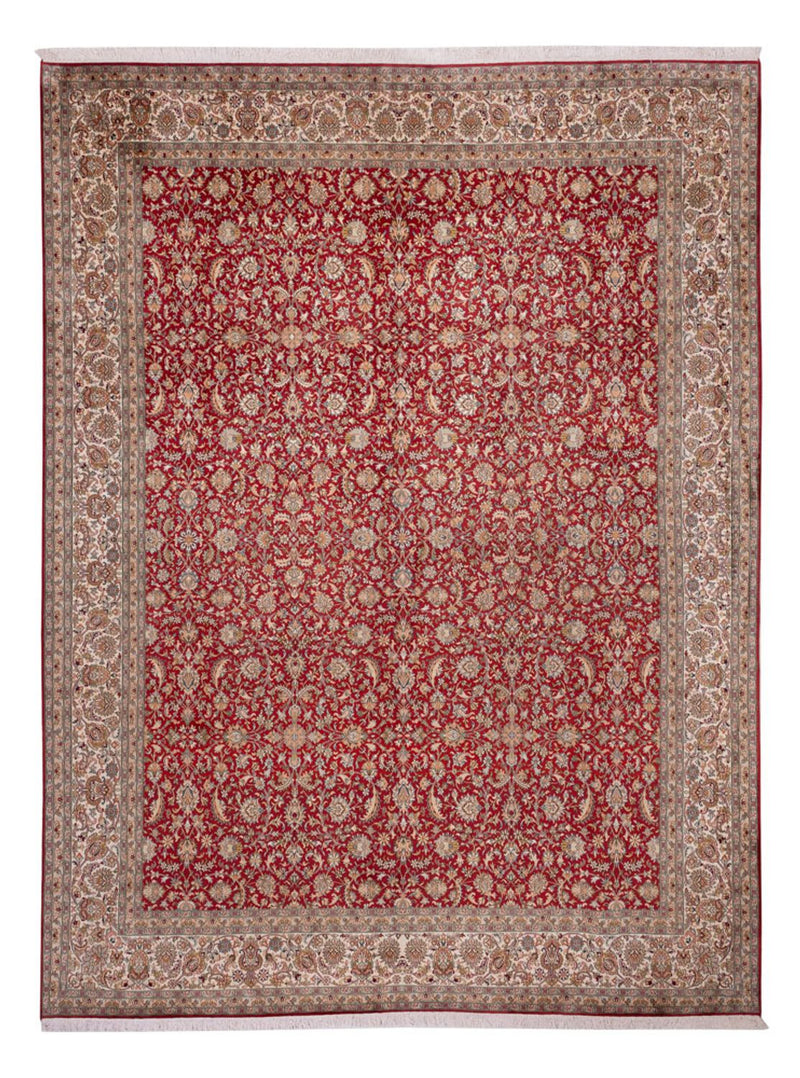 Seda da Caxemira Tapete 279x369cm - Tapete Oriental
