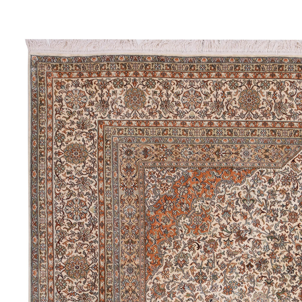 Seda da Caxemira Tapete 250x344cm - Tapete Oriental