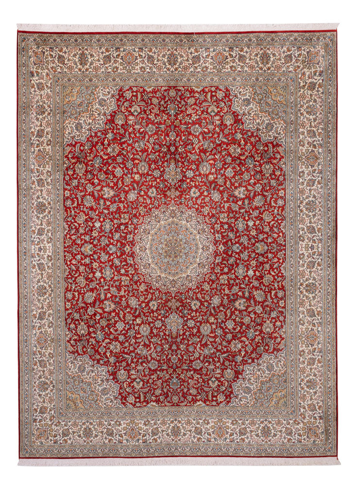 Seda da Caxemira Tapete 321x245cm - Tapete Oriental