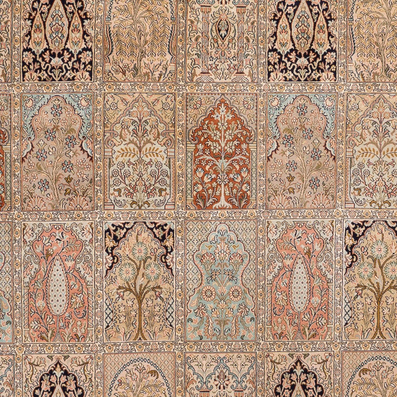 Seda da Caxemira Tapete 273x381cm - Tapete Oriental