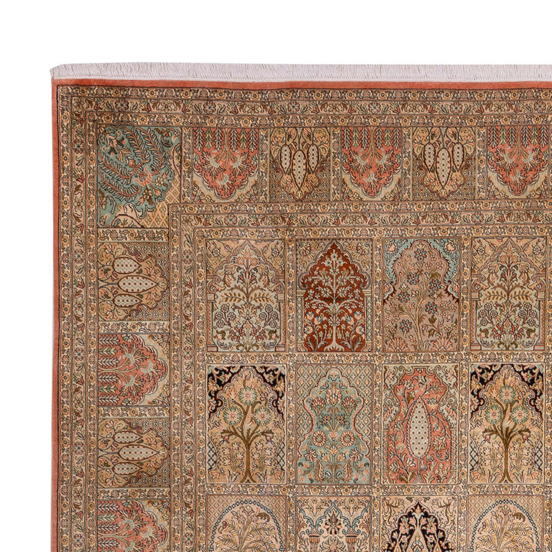 Seda da Caxemira Tapete 273x381cm - Tapete Oriental