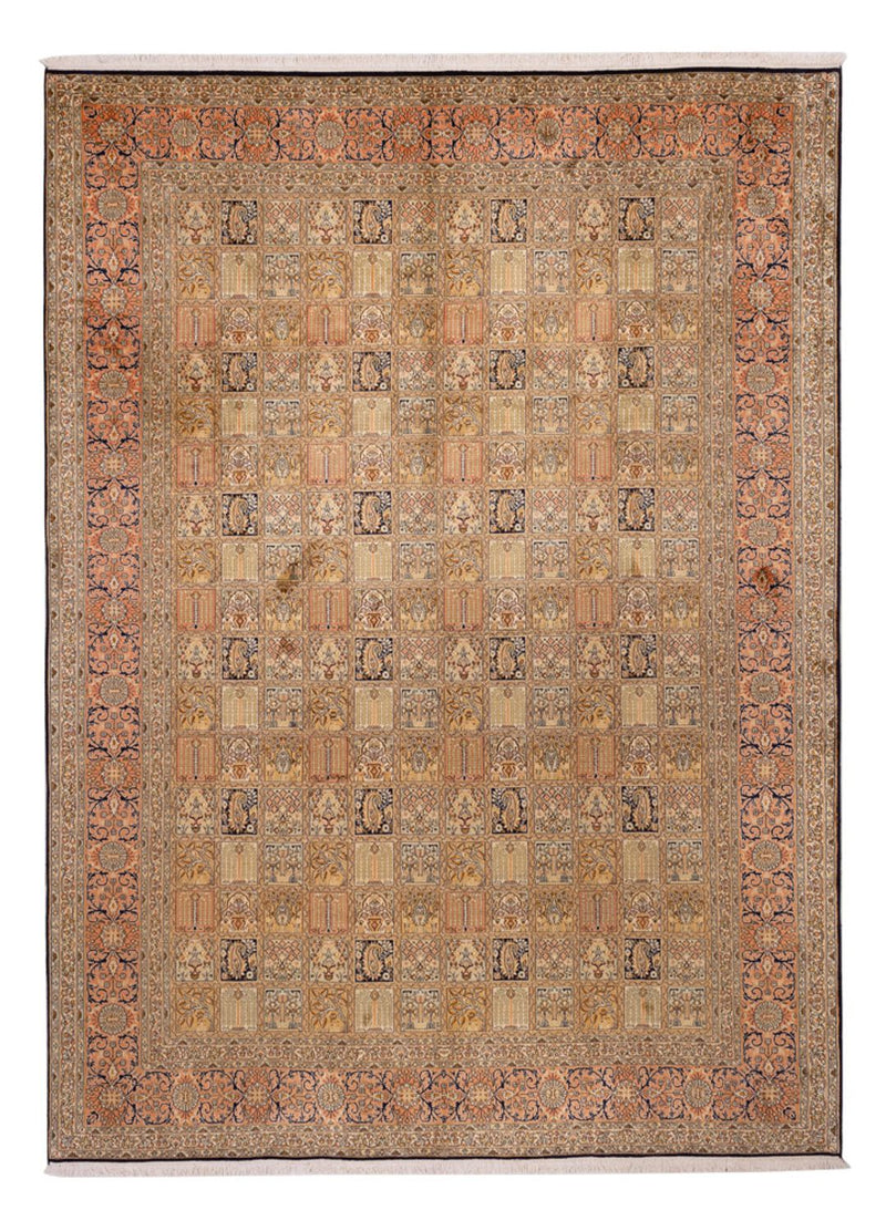 Seda da Caxemira Tapete 339x246cm - Tapete Oriental