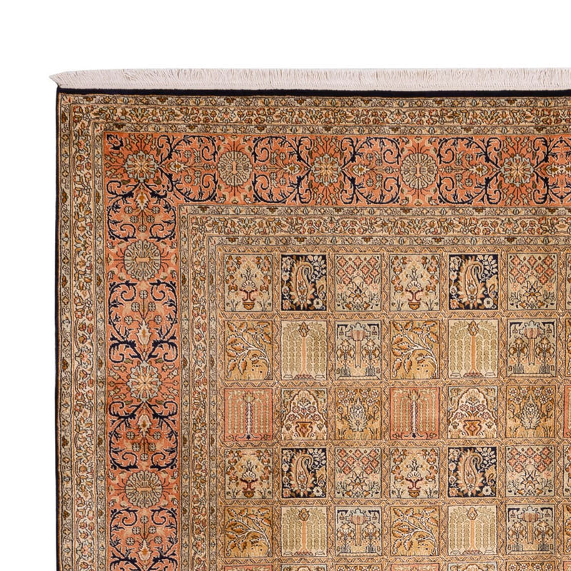 Seda da Caxemira Tapete 339x246cm - Tapete Oriental