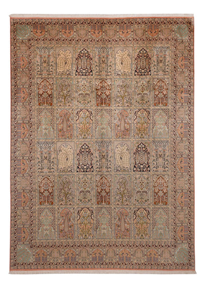 Seda da Caxemira Tapete 238x324cm - Tapete Oriental