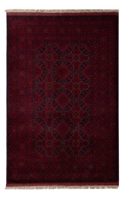Khal Mohammadi Tapete 126x196cm - Tapete Oriental - vermelho escuro