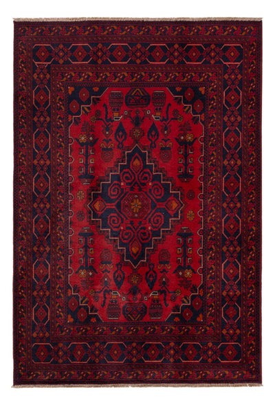 Khal Mohammadi Tapete 127x197cm - Tapete Oriental - vermelho escuro