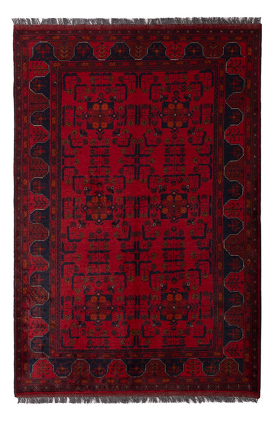 Khal Mohammadi Tapete 129x189cm - Tapete Oriental - vermelho escuro
