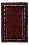 Tapete Baluch 123x188cm - Tapete Oriental - Rectangular / Vermelho escuro / 123 x 188 cm Rectangular