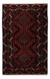 Tapete Baluch 114x183cm - Tapete Oriental - Rectangular / Vermelho escuro / 114 x 183 cm Rectangular