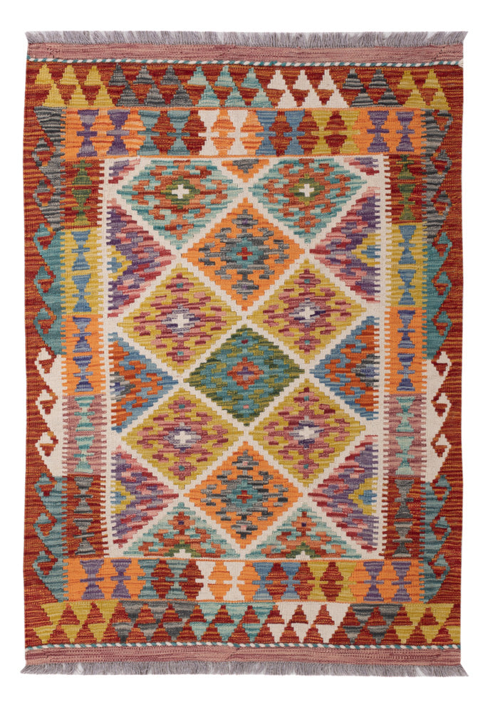 Kilim Maimana Tapete 100x141cm - Tapete de lã