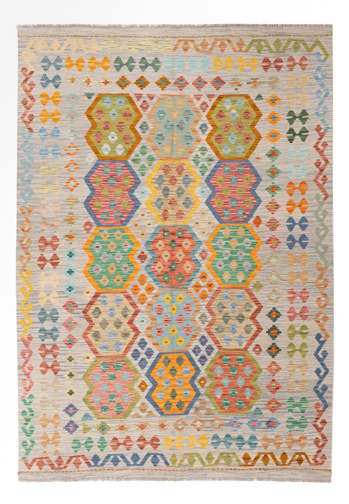 Kilim Maimana Tapete 255x181cm - Tapete de lã