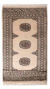 Tapete Paquistão 64x103cm - Tapete Oriental - Rectangular / Creme / 64 x 103 cm Rectangular