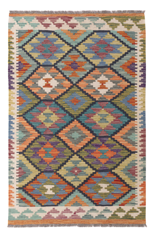 Kilim Maimana Tapete 124x81cm - Tapete de lã