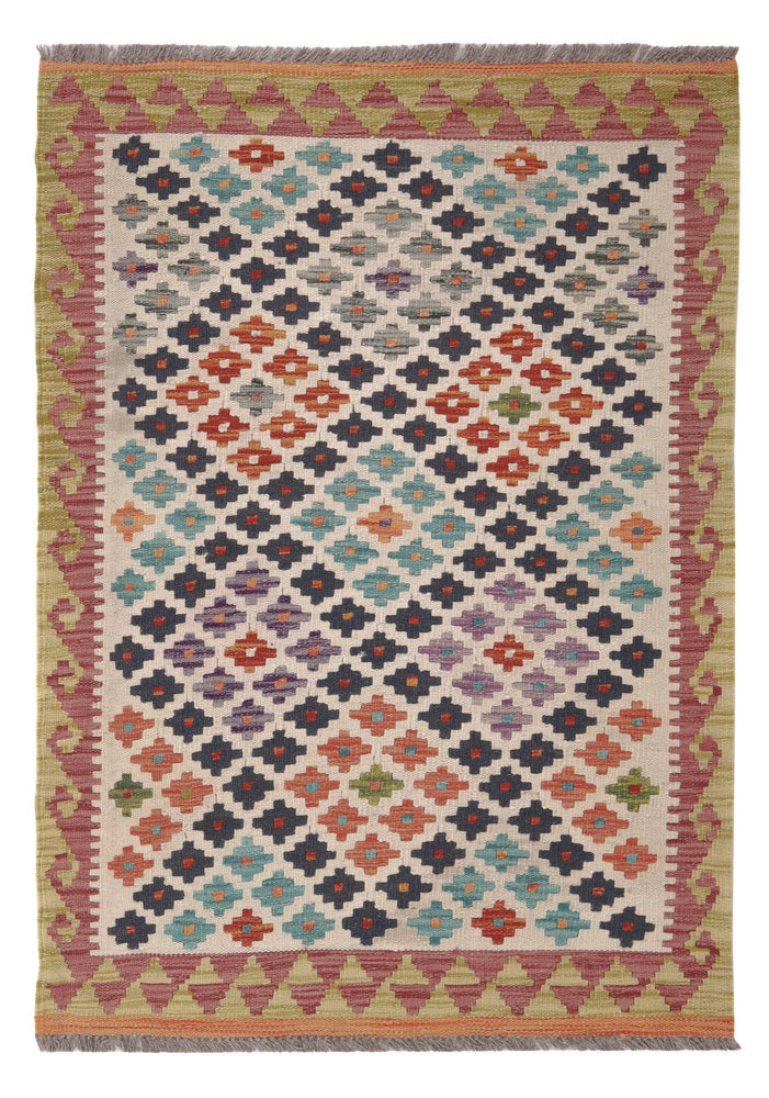 Kilim Maimana Tapete 126x87cm - Tapete de lã