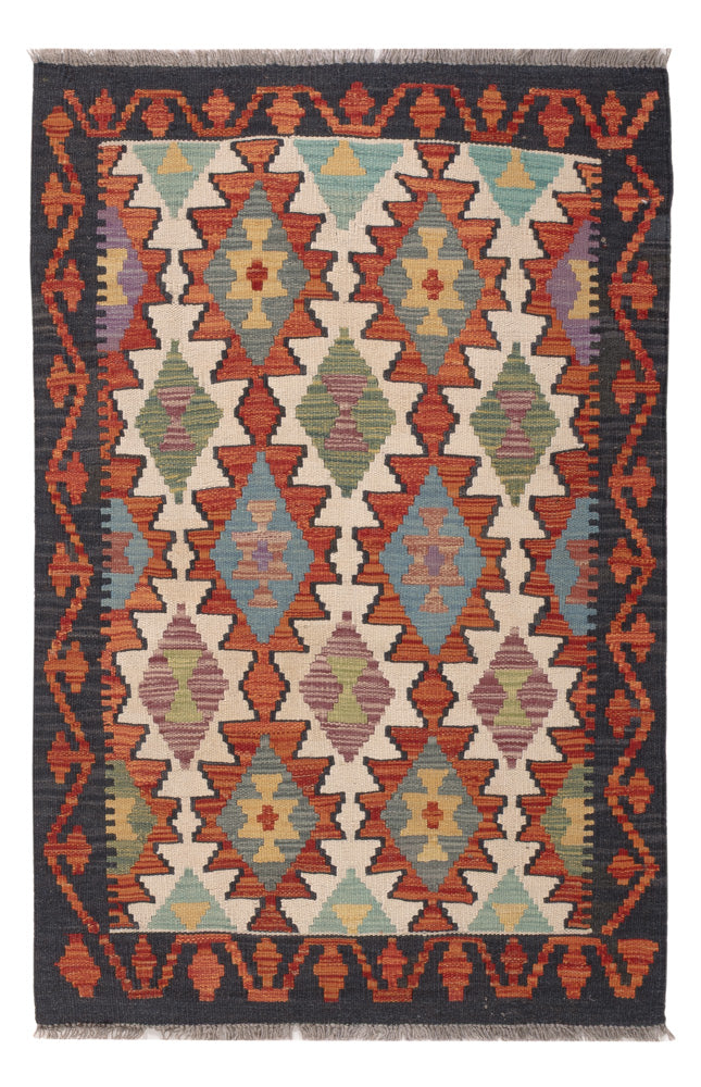 Kilim Maimana Tapete 126x84cm - Tapete de lã