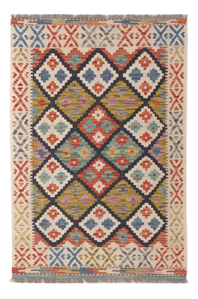Kilim Maimana Tapete 125x82cm - Tapete de lã