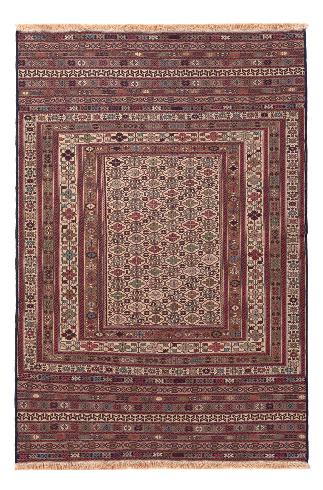 Kilim afegão Tapete 200x135cm