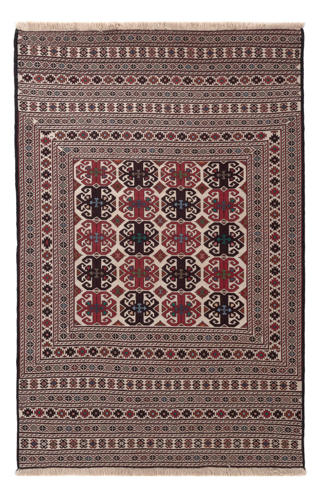 Kilim afegão Tapete 195x132cm