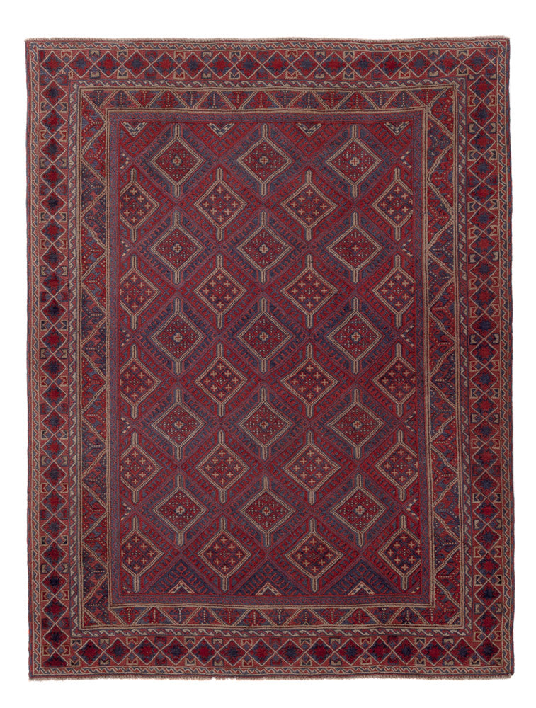 Kilim afegão Tapete 206x151cm