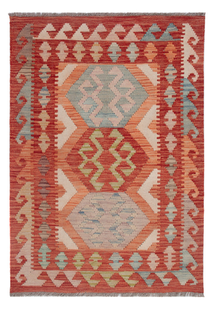 Kilim Maimana Tapete 126x88cm - Tapete de lã