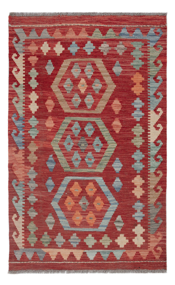 Kilim Maimana Tapete 126x80cm - Tapete de lã