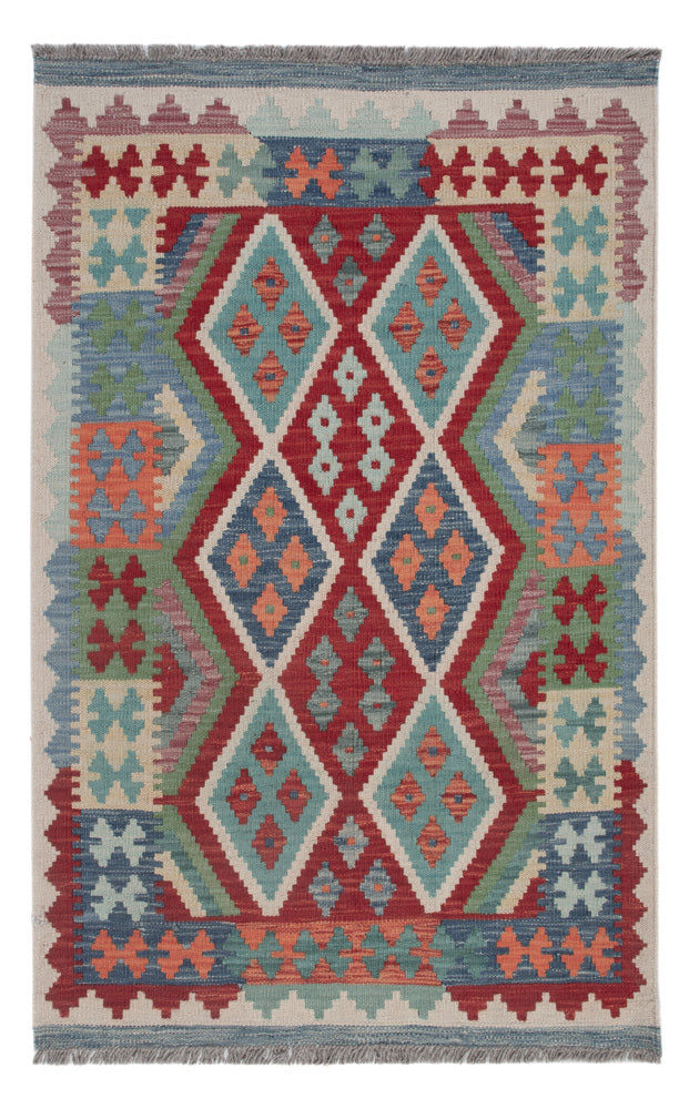 Kilim Maimana Tapete 131x85cm - Tapete de lã