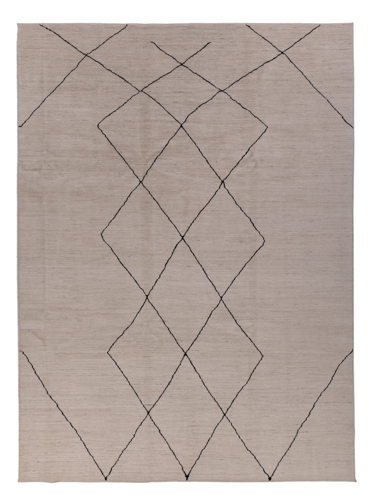 Berber Teppich 345x247cm - Wollteppich