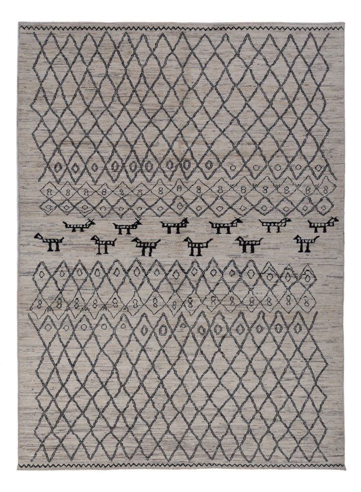 Berber Teppich 240x173cm - Wollteppich