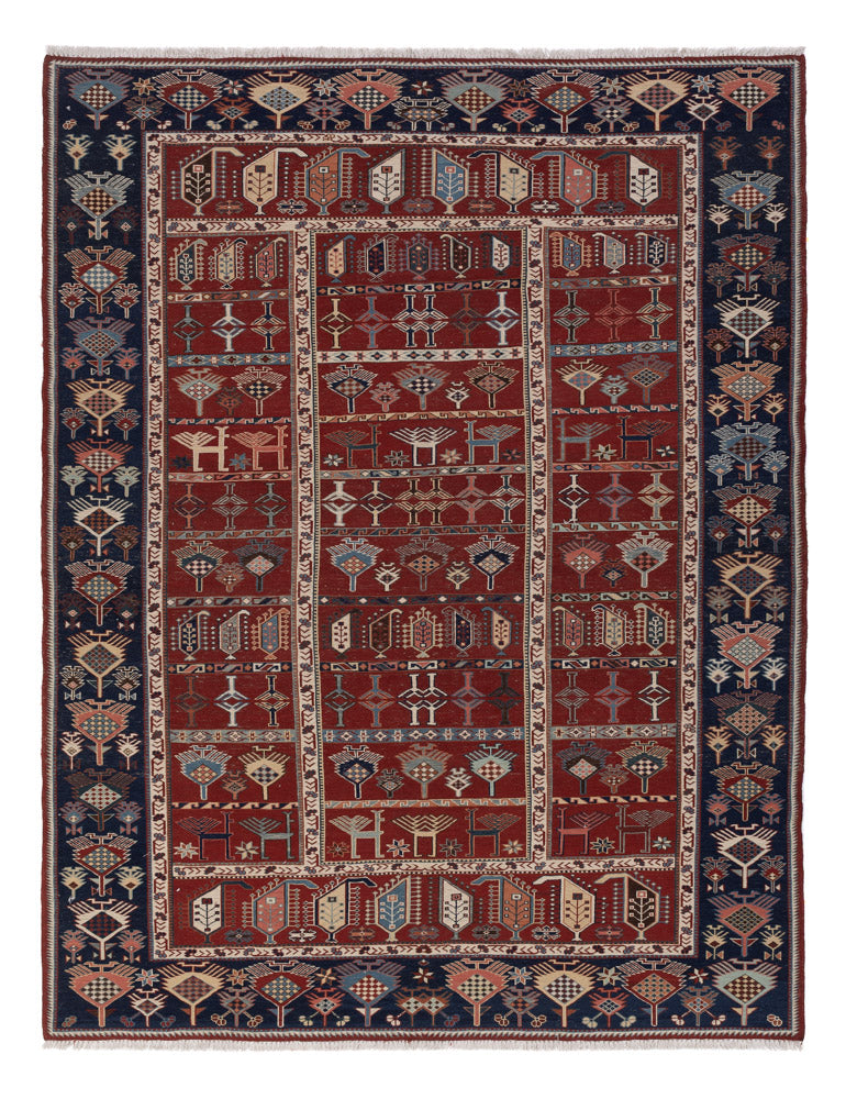 Kilim afegão Tapete 242x188cm