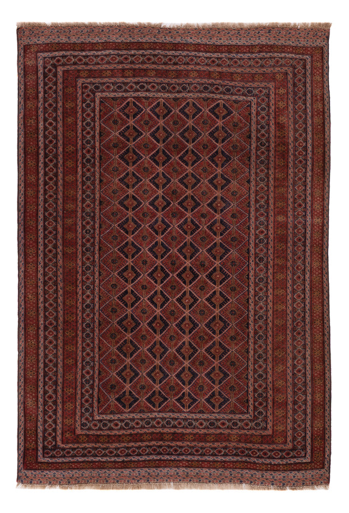 Kilim afegão Tapete 207x140cm