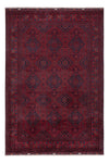 Tapete afegão 202x300cm - Tapete Oriental - Rectangular / Vermelho escuro / 202 x 300 cm Rectangular