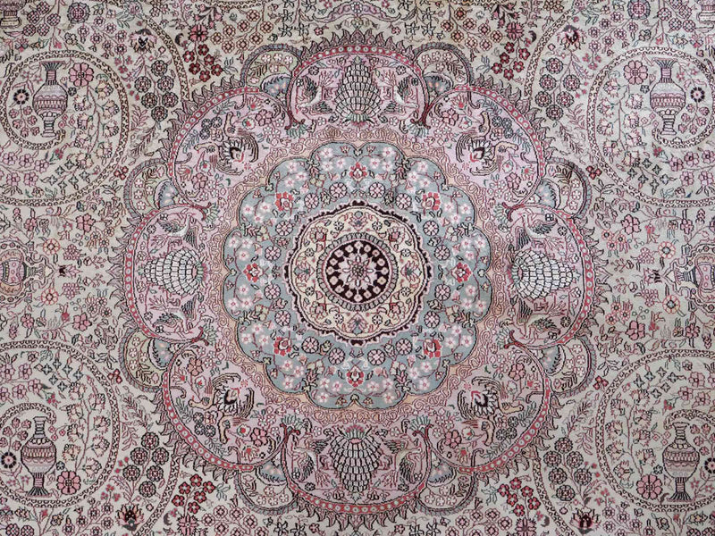 Seda chinesa Tapete 300x300cm - Tapete Oriental