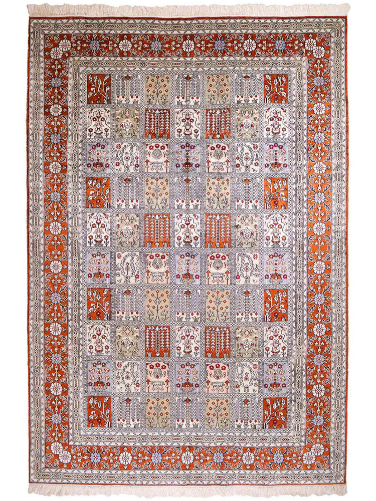 Seda chinesa Tapete 268x181cm - Tapete Oriental