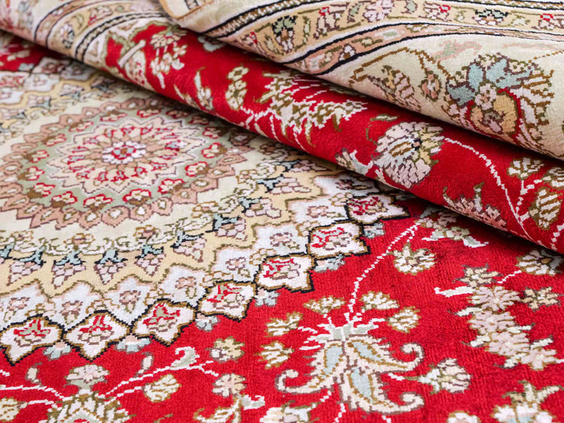 Seda chinesa Tapete 240x153cm - Tapete Oriental