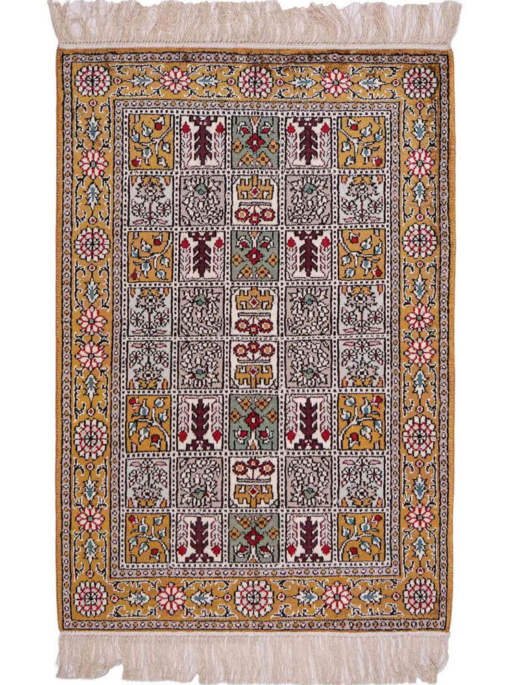 Seda chinesa Tapete 93x63cm - Tapete Oriental