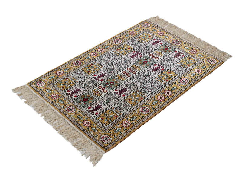 Seda chinesa Tapete 93x63cm - Tapete Oriental