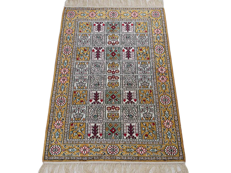 Seda chinesa Tapete 93x63cm - Tapete Oriental