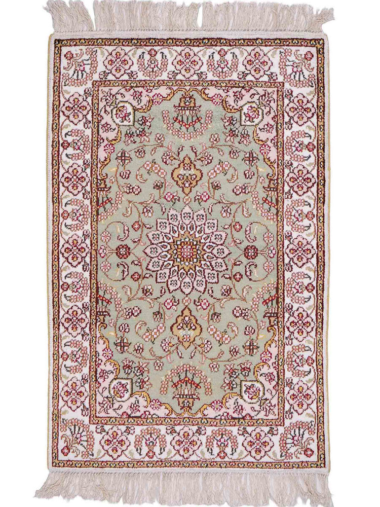 Seda chinesa Tapete 92x63cm - Tapete Oriental