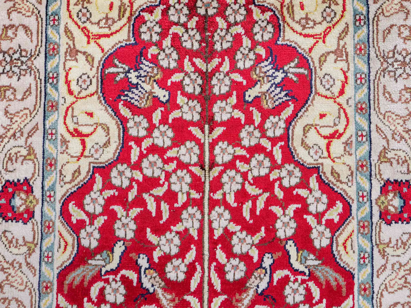 Seda chinesa Tapete 58x87cm - Tapete Oriental