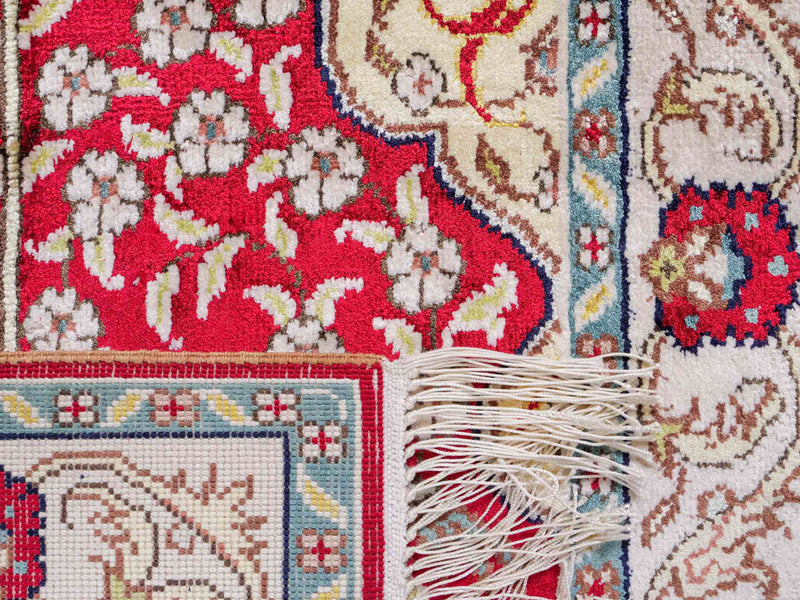 Seda chinesa Tapete 58x87cm - Tapete Oriental