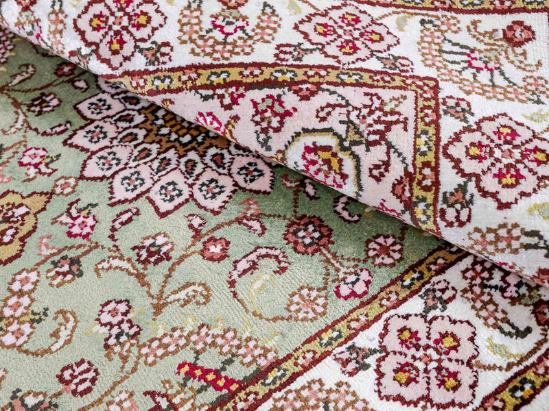 Seda chinesa Tapete 93x63cm - Tapete Oriental