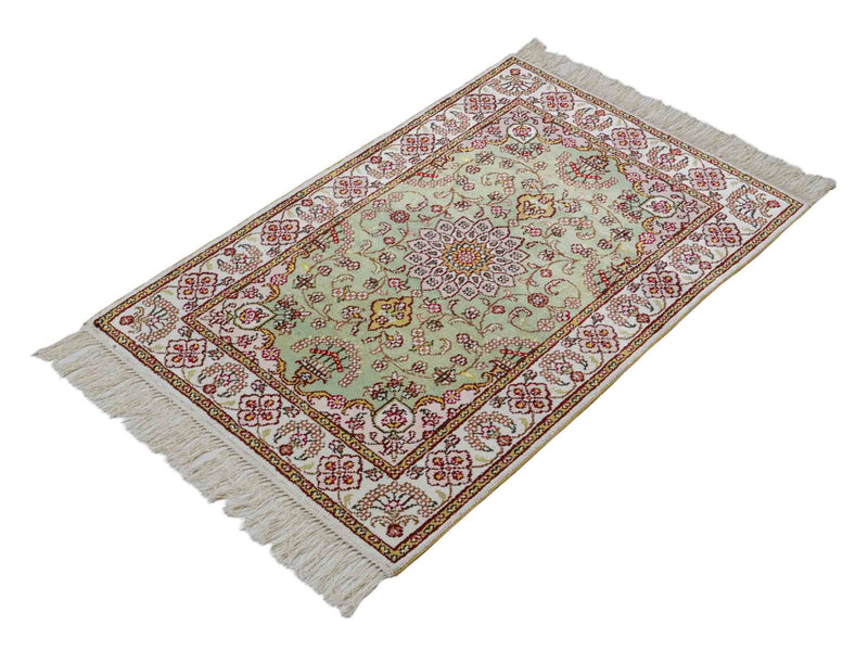 Seda chinesa Tapete 93x63cm - Tapete Oriental