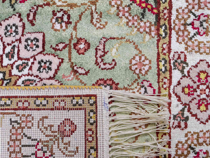 Seda chinesa Tapete 93x63cm - Tapete Oriental