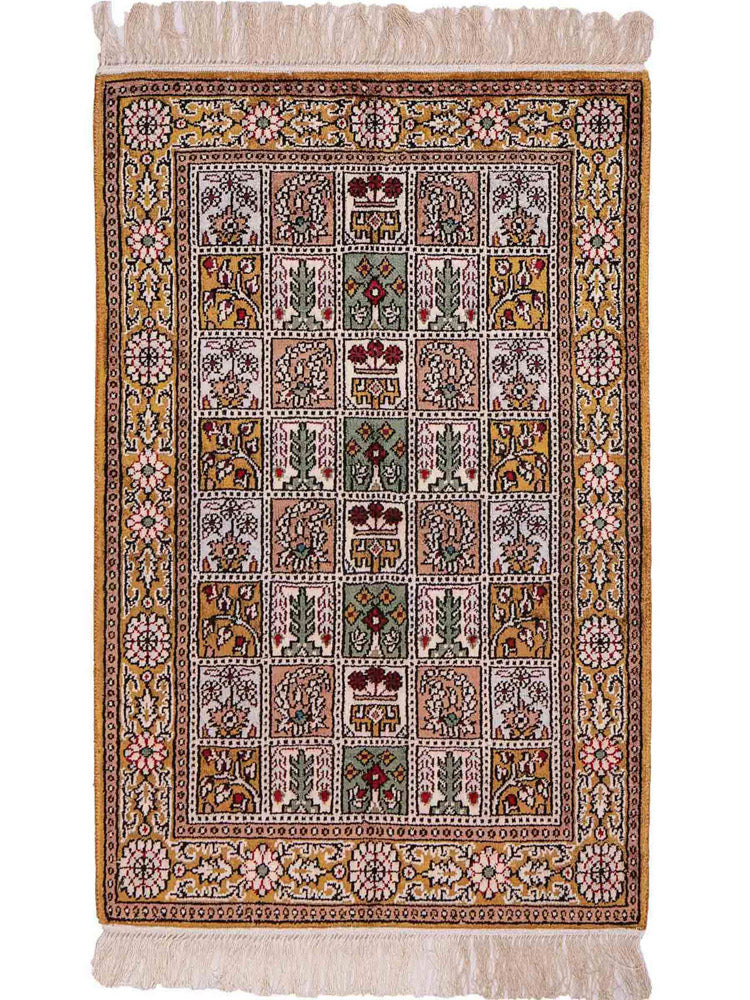Seda chinesa Tapete 92x62cm - Tapete Oriental