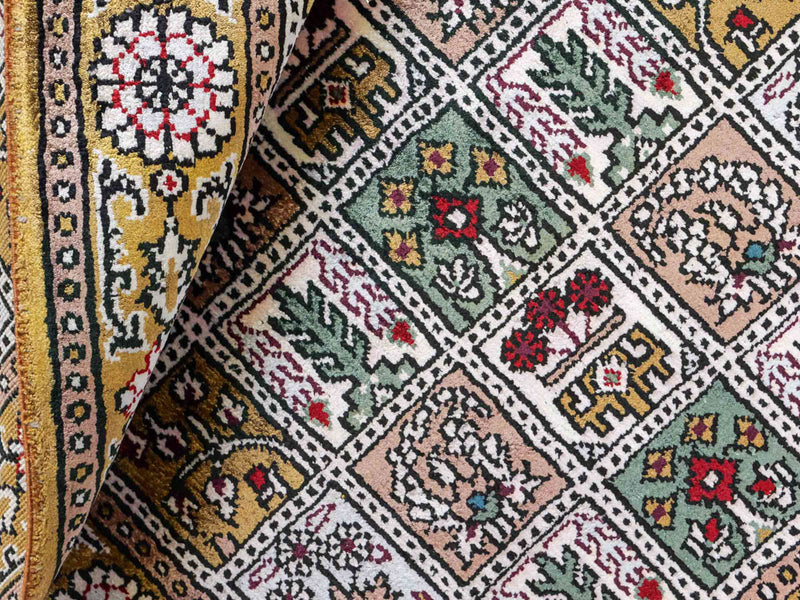 Seda chinesa Tapete 92x62cm - Tapete Oriental