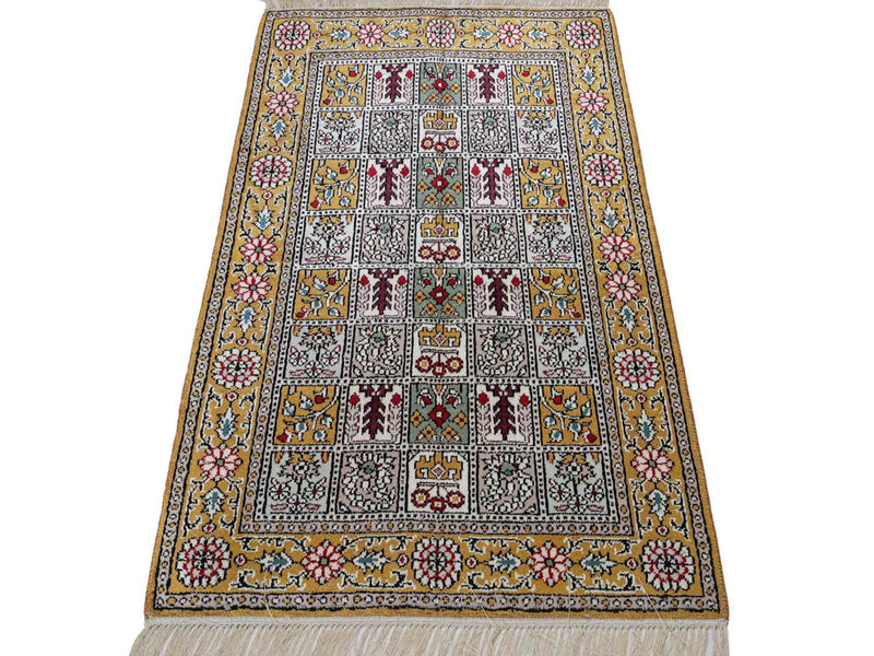 Seda chinesa Tapete 63x92cm - Tapete Oriental
