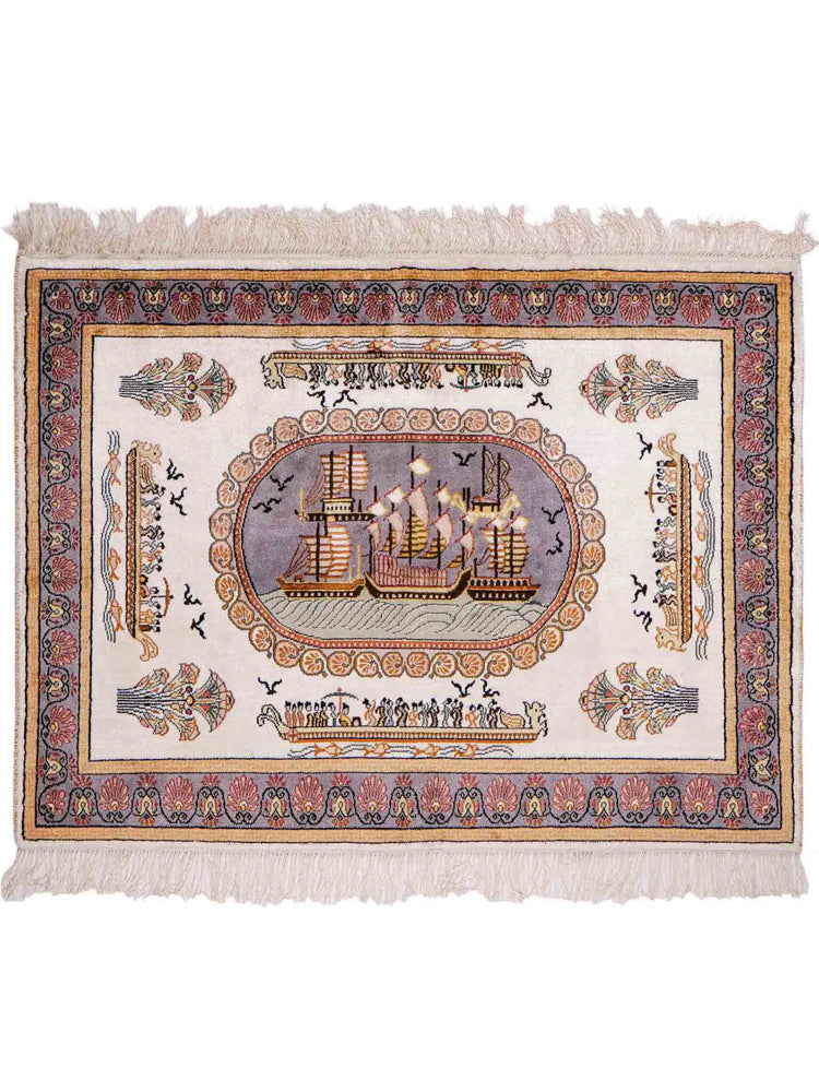 China Seide Teppich 121x95cm - Orientteppich