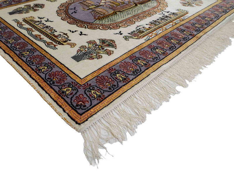 China Seide Teppich 121x95cm - Orientteppich